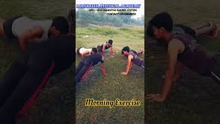 Morning Exercise 🏋️🔥 bhojpuri song newsong music army pushups reels challenge [upl. by Rehoptsirhc]