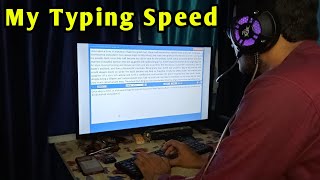 My Typing Speed 😀  SSC CGLCHSL [upl. by Neret]