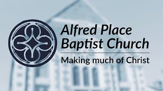 Alfred Place Baptist Church  Evening Service  27 October 2024 [upl. by Neirda80]