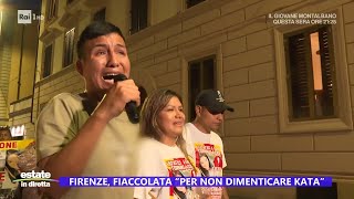 Firenze fiaccolata quotPer non dimenticare Kataquot  Estate in diretta 03072023 [upl. by Idnim]