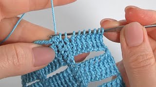 Beautiful Unique STITCH PATTERN3 Variations in Video TutorialSuper Crochet StitchHow to Crochet [upl. by Esya]