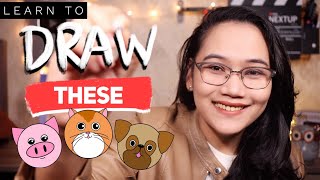 Drawing Animals Using Basic Shapes  LearnToTeach [upl. by Tak]