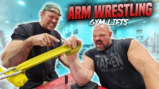 DEVON LARRATT TEACHES ME ARM WRESTLING GYM LIFTS  RAW TRAINING VIDEO [upl. by Branham]