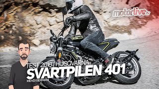 HUSQVARNA SVARTPILEN 401  TEST 2018 [upl. by Llerat884]