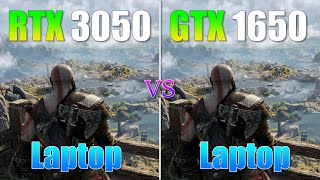 RTX 3050 Laptop vs GTX 1650 Laptop  Gaming Test  How Big is The Difference [upl. by Eimmot]