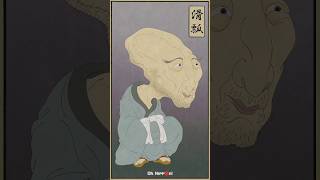 Drawing Japanese Yokai  Tenome 手の目 yokaitdays ukiyoe art [upl. by Oicnevuj]