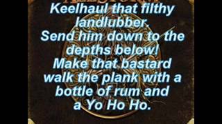 Alestorm  Keelhauled Lyrics [upl. by Caria540]