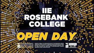 October 2022 IIE Rosebank College Open Day [upl. by Lewison]