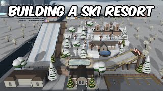 BUILDING A LUXURY SKI RESORT IN BLOXBURG [upl. by Arihday]