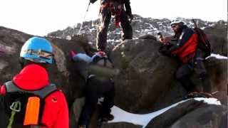 Curso de Alpinismo XVIII  Práctica progresión por Glaciar y Terreno Mixto 69 [upl. by Ramoj]