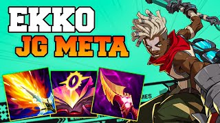 14 Kills Ekko Jungle Guide Build Combo Gameplay lol  Top Rank 1 Ekko Runes Patch 1420 Season 14 [upl. by Latterll]