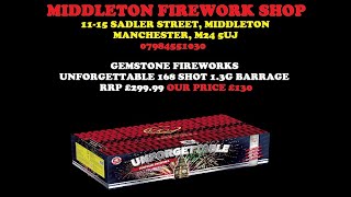 Unforgettable Gemstone Fireworks Improved For 2024  £130 At Middleton Firework Shop Manchester [upl. by Aisset232]