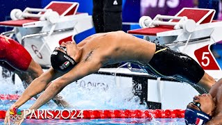 Thomas Ceccon makes history for Italy USAs Ryan Murphy takes bronze in 100m back  Paris Olympics [upl. by Eelnyl]