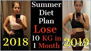 Summer Diet Plan For Weight Loss  How To Lose Weight Fast 10KG in Summer  Fat to Fab [upl. by Yebba]