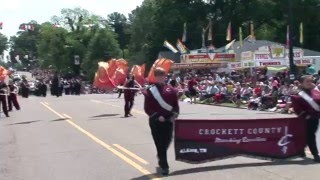 Crockett County Marching Cavaliers Strawberry Parade 2016 [upl. by Anelam688]