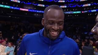 Draymond Green talks the Warriors win against the Lakers 🎤 [upl. by Pulling]