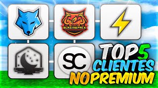 TOP 5 MEJORES CLIENTES NO PREMIUM para SUBIR FPS en MINECRAFT 2024 FPS BOOST 1000 FPS amp 0 LAG [upl. by Aneeb]