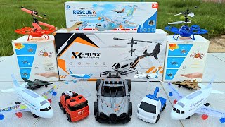 MENEMUKAN DAN UNBOXING MAINAN PESAWAT TERBANGFLY HELICOPTER RCRC DRONEAIRBUSRACING CAR REMOTE [upl. by Allebara]