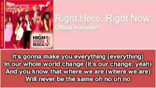 02 Right Here Right Now Official Karaoke  Instrumental with Lyrics on Screen [upl. by Attenwahs]