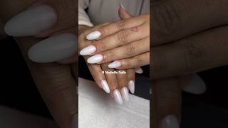 White Acrylic Nails 🤍 bshabelle nails bbeauty nailart fypシ゚viral paratii [upl. by Aihsyla]