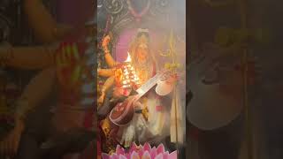 Saraswati Devi maha harathi 🙏subscribemychannel song love festival 💕💕 [upl. by Wartow]