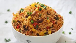 Mexican rice recipe  One pot recipe  मैक्सिकन चावल [upl. by Aianat]