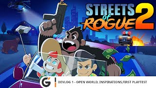 Streets of Rogue 2  Devlog 1  Open World Inspirations First Playtests [upl. by Derrek110]