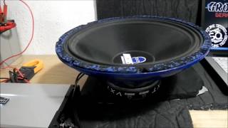 15quot 38cm Ravemaster VXT154 Subwoofer Test Xmax 120 bis 20Hz an Emphaser EA1450XT [upl. by Oaoj]