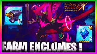 GUIDE FARM LES ENCLUMESPIERRES BLEUES GRÂCE AU BOSS DE GUILDE   7DS Grand Cross [upl. by Ahsac]