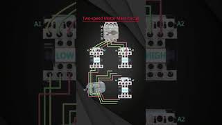 two speed motor main circuit shortvideo shorts shortsfeed tech electrical engineering [upl. by Dianne]