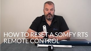 How to reset a Somfy remote control  RTS [upl. by Notsae]