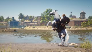 Red Dead Redemption 2 The EASIEST way to complete the Horseman 9 challenge [upl. by Mooney]