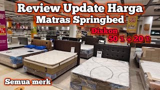 Review Update Harga Matras Springbed [upl. by Aiekan]