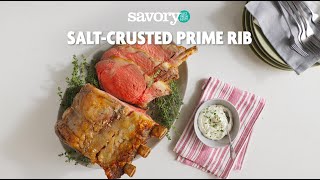 SaltCrusted Prime Rib  Savory by GIANT [upl. by Ennelram]