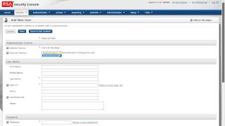 RSA Authentication Manager 81 Add a User to the Internal Database [upl. by Ynohtnaluap540]