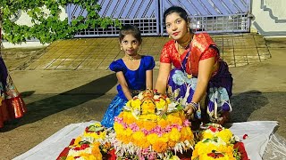 Bathukamma celebrations🙏🙏2024wanaparthyyoutubeshortsyoutubepartner [upl. by Otte]