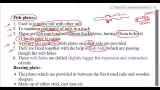 FIXTURES AND FASTENINGS ELEMENTS AND FUNCTIONS RAILWAY ENGINEERING PART 8 JKSSB JE CIVIL [upl. by Gauldin]