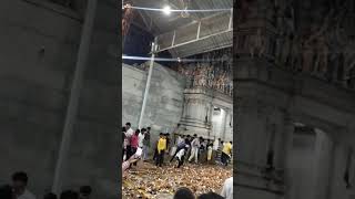 Coconut Breaking during Navaratri Bramhmotsava Sri Lakshmi Narayana Temple Bangalore Marathahalli [upl. by Wilkinson74]