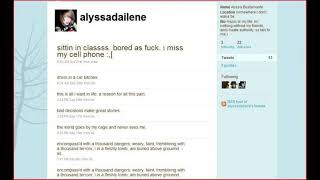 Alyssa Bustamante YouTube Channel  Twitter  and Tweets [upl. by Niaz]