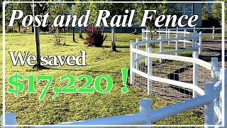 DIY Post and Rail Fence [upl. by Boothman]