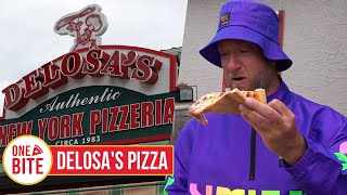 Barstool Pizza Review  DeLosas Pizza Madeira Beach FL [upl. by Ekle]