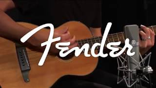 Fender Sonoran Mini 34 Acoustic Guitar Natural with Gigbag  Demonstration [upl. by Fortna]