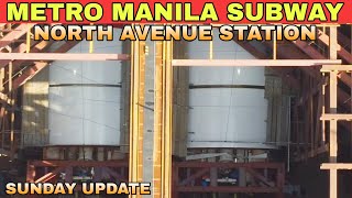 Sunday update Manila Subway Philippines METRO MANILA SUBWAY NORTH AVENUE STATION 01212024 [upl. by Norahc]