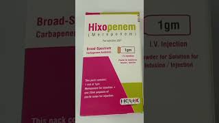 Hixopenem Inj Uses in Urdu Hixopenem 1g Injection Uses Meropenem Injection [upl. by Gorga]