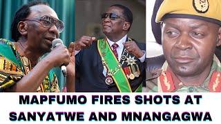 MAPFUMO FIRES SHOTS AT SANYATWE AND MNANGAGWA [upl. by Arihay]