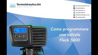 Come si programma un addolcitore con valvola Fleck [upl. by Kcirdahs]