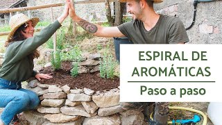 Cómo hacer un espiral de HIERBAS AROMÁTICAS  Permacultura [upl. by Lathrope]