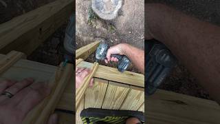 Treated Deck Spindle Install deck tools u2fasteners flextools deckbuilding deckrail [upl. by Bayly]