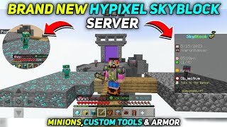 Brand New Hypixel Skyblock Server Released For Minecraft Pe [upl. by Epner]