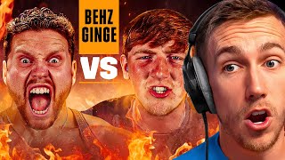 Miniminter Reacts To Angry Ginge vs Behzinga Football Challenges [upl. by Yssenhguahs363]